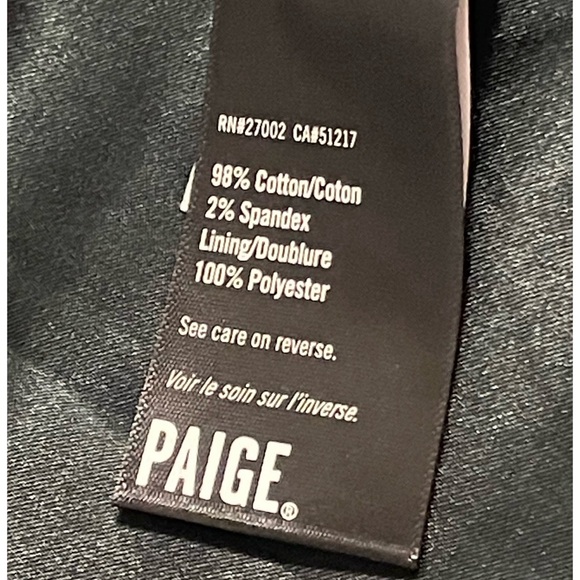 Anthropologie Paige Chelsea Velvet Blazer Sz L Dark Spruce Green NWT - Picture 11 of 16